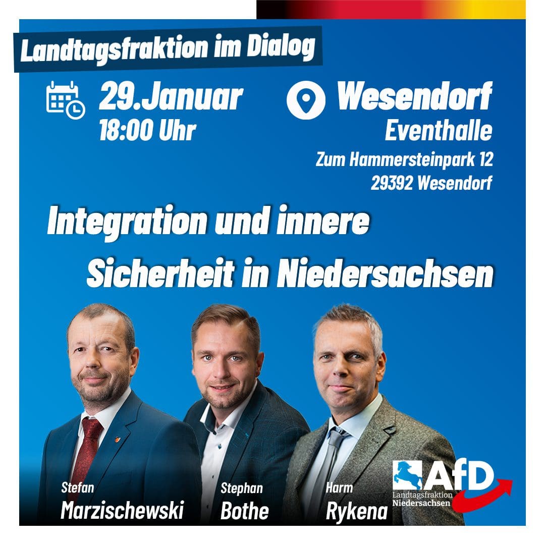 Veranstaltung der AfD Niedersachsen zum Thema Integration und Sicherheit